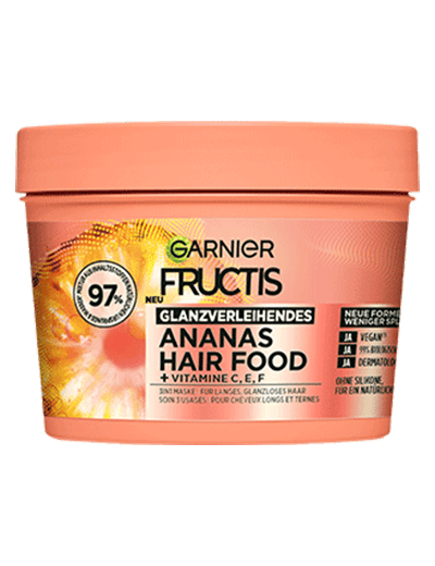 Fructis Glanzverleihendes Ananas Hair Food – 3in1 Maske - Produktabbildung